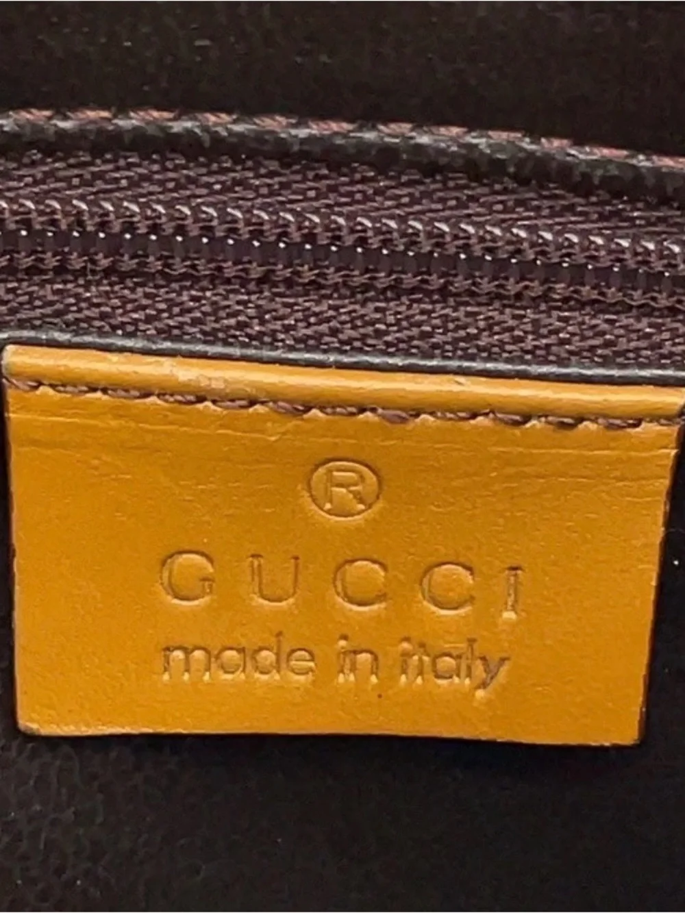 Gucci Brown MINI BOSTON BAG Monogram Satchel Sherry line Stripe perfect size!